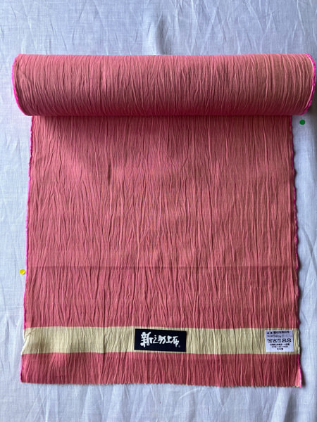 33_01 綿麻着尺反物 無地「ファンシーマゼンダ」