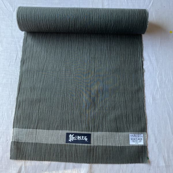 専用！！　　　　新之助上布　未使用お仕立て品　玉虫　ネイビー×ブラウン 専用！！ 新之助上布 未使用お仕立て品 玉虫 ネイビー×ブラウン